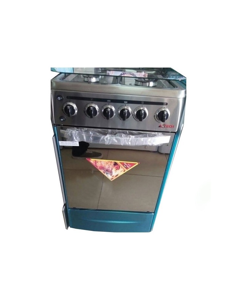 CUISINIÈRE ASTECH 4 FEUX INOX 50X50 CD-50FO